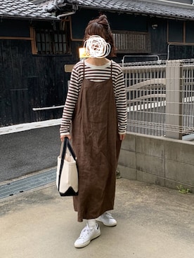 「in the groove（インザグルーヴ）のアイテム」を使った、machikoさん（レディース・155cm）の夏コーディネート