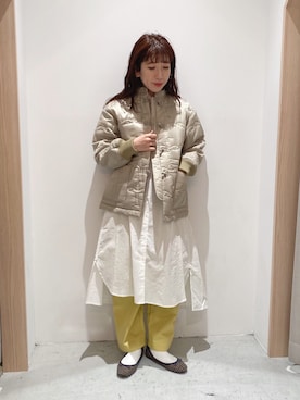 「POU DOU DOU（プードゥドゥ）のアイテム（ブルゾン）」を使った、tsujiさん（レディース・153cm）の冬コーディネート