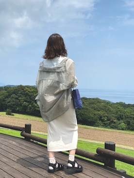 「日焼けしたくない」｜サメさん（レディース・163cm）の夏コーディネート