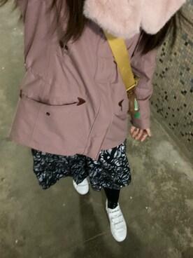 「AIGLE（エーグル）のアイテム（ジャケット/アウター）」を使った、MadMag Yan🐽さん（レディース・157cm）の冬コーディネート