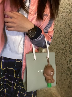「国潮」｜「アイテム（ジャケット/アウター）」を使った、MadMag Yan🐽さん（レディース・157cm）の冬コーディネート