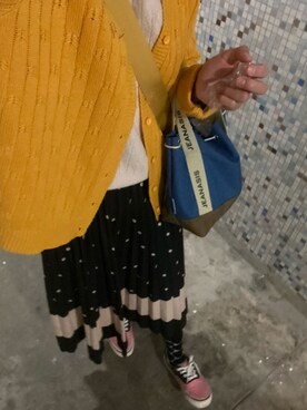 「国潮」｜「アイテム（ジャケット/アウター）」を使った、MadMag Yan🐽さん（レディース・157cm）の冬コーディネート