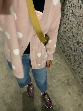 「国潮」｜「アイテム（ジャケット/アウター）」を使った、MadMag Yan🐽さん（レディース・157cm）の冬コーディネート