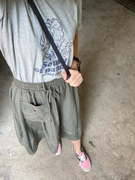 「hot」｜MadMag Yan🐽さん（レディース・157cm）の夏コーディネート