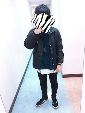 「アイテム（スウェット、ブルー系）」を使った、おすぎさん（メンズ・172cm）の秋コーディネート