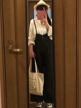 「one after another NICE CLAUP（ワンアフターアナザーナイスクラップ）のアイテム（パンプス）」を使った、greenさん（レディース・155cm）の春コーディネート
