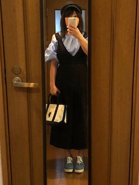 「INGNI（イング）のアイテム（オールインワン・サロペット）」を使った、greenさん（レディース・155cm）の夏コーディネート