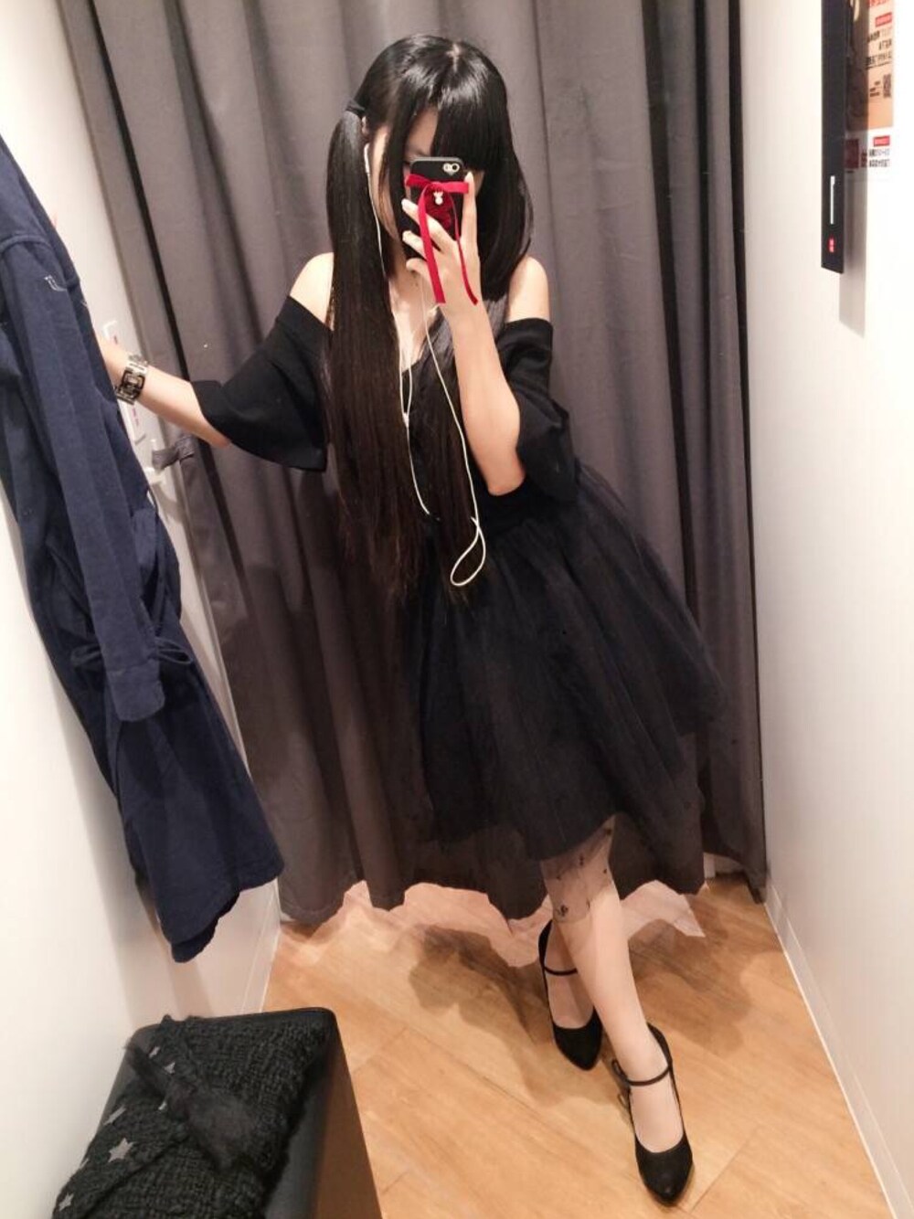 「ilima by pure eleganceのアイテム（パンプス、ブラック系）」を使った、Yukoooooo:oさん（レディース・158cm）の春コーディネートの1枚目の写真