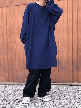 「yoko sakamoto（ヨーコサカモト）のアイテム（トップス）」を使った、naokichinaonaoさん（メンズ・168cm）の春コーディネート
