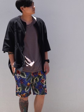 「VIRGOwearworks（ヴァルゴウェアワークス）のアイテム（ジャケット/アウター）」を使った、Ryanさん（メンズ・168cm）の夏コーディネート