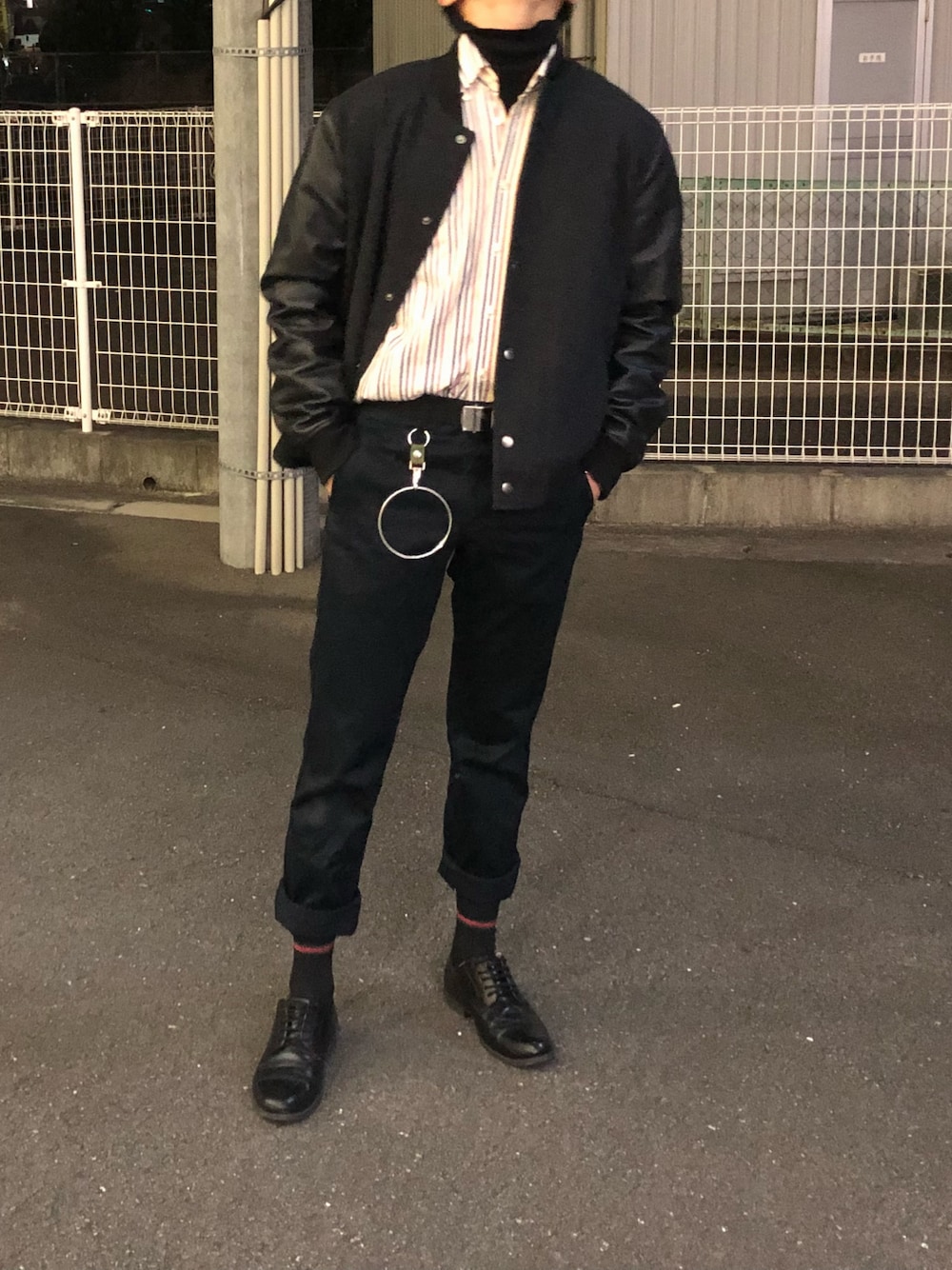 「連投」｜「GUCCIのアイテム（ソックス/靴下、ブラック系）」を使った、そのへんの17歳さん（メンズ・178cm）の春コーディネートの1枚目の写真