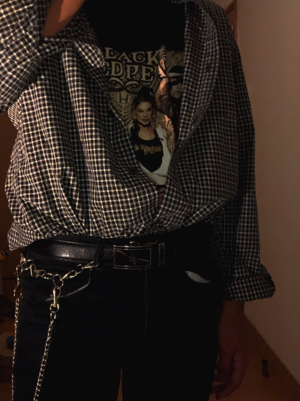 「Calvin Klein Jeans Accessoryのアイテム（ベルト、ブラック系）」を使った、そのへんの17歳さん（メンズ・178cm）の夏コーディネートの1枚目の写真