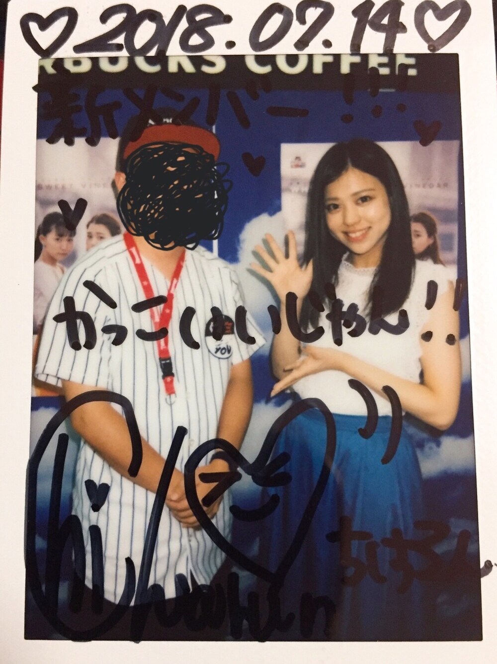 「スポーツミックス、ベースボールシャツ、WHY@DOLL、チェキ」｜「Supreme のアイテム（キャップ、ブラック系）」を使った、Makoさん（メンズ・164cm）の夏コーディネートの1枚目の写真