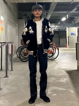 「arth」｜「アイテム（ジャケット/アウター）」を使った、mimuraさん（メンズ・168cm）の春コーディネート