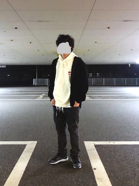 「AFTERBASE（アフターベース）のアイテム」を使った、fuugaさん（メンズ・170cm）の冬コーディネート