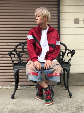 「PONY（ポニー）のアイテム」を使った、古着屋 O.WELLさん（メンズ・176cm）の夏コーディネート