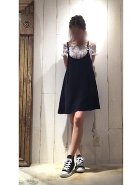 「Tiny（タイニー）のアイテム（アクセサリー）」を使った、moeÜさん（レディース・158cm）の夏コーディネート
