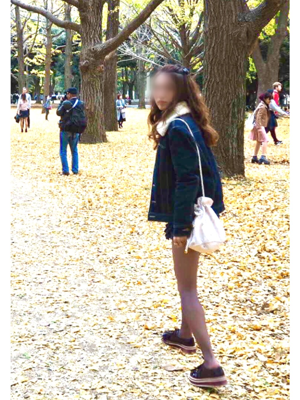 「Lily Brown、snidel、冬コーデ、LEE、ニット、ootd、巾着バッグ、ハンドメイド、ZARA、アウター」｜「LILY BROWNの袖ループニットプルオーバー（ニット/セーター、グリーン系）」を使った、moeÜさん（レディース・158cm）の秋コーディネートの1枚目の写真