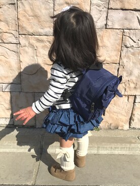 ゆこさん（キッズ・80cm）の春コーディネート