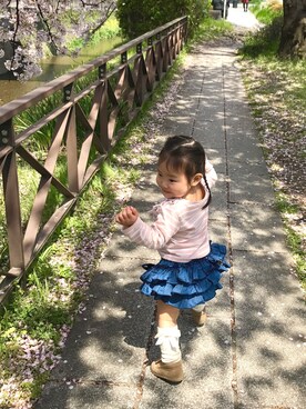 ゆこさん（キッズ・80cm）の春コーディネート