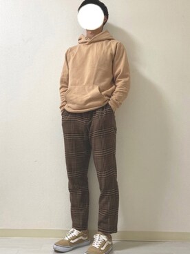 「improves（インプローブス）のアイテム（スラックス）」を使った、kasago/Instagramも見てねさん（メンズ・165cm）の春コーディネート