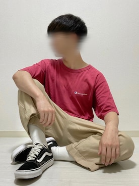 「UNIQLO（ユニクロ）の50色ソックス（消臭機能付き）（ソックス/靴下）」を使った、kasago/Instagramも見てねさん（メンズ・165cm）の夏コーディネート