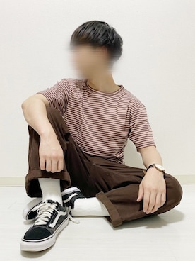 「UNIQLO（ユニクロ）の50色ソックス（消臭機能付き）（ソックス/靴下）」を使った、kasago/Instagramも見てねさん（メンズ・165cm）の夏コーディネート