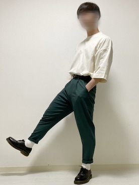 「UNIQLO（ユニクロ）の50色ソックス（消臭機能付き）（ソックス/靴下）」を使った、kasago/Instagramも見てねさん（メンズ・165cm）の夏コーディネート