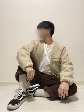 「UNIQLO（ユニクロ）の50色ソックス（消臭機能付き）（ソックス/靴下）」を使った、kasago/Instagramも見てねさん（メンズ・165cm）の冬コーディネート