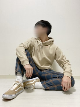 「UNIQLO（ユニクロ）の50色ソックス（消臭機能付き）（ソックス/靴下）」を使った、kasago/Instagramも見てねさん（メンズ・165cm）の冬コーディネート