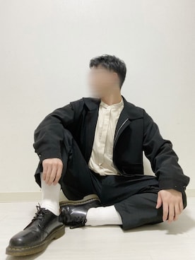 「CREARE -LINO-（クレアーレリノ）のアイテム（ブルゾン）」を使った、kasago/Instagramも見てねさん（メンズ・165cm）の春コーディネート