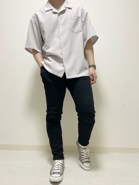 「UNIQLO（ユニクロ）の50色ソックス（消臭機能付き）（ソックス/靴下）」を使った、kasago/Instagramも見てねさん（メンズ・165cm）の春コーディネート