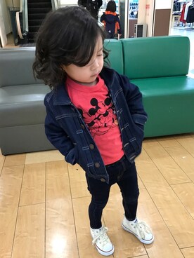 「BREEZE（ブリーズ）のアイテム（その他）」を使った、yuu.さん（キッズ・90cm）の冬コーディネート