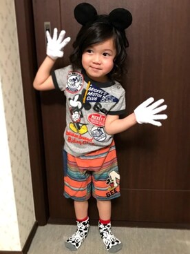 yuu.さん（キッズ・90cm）の冬コーディネート