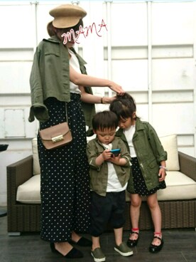 「N.（N. Natural Beauty Basic）（エヌエヌナチュラルビューティーベーシック）のアイテム」を使った、COCO♡HARU さん（キッズ・100cm）の春コーディネート