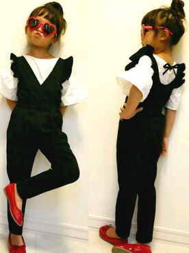 「5歳」｜「アイテム（バレエシューズ）」を使った、COCO♡HARU さん（キッズ・100cm）の夏コーディネート