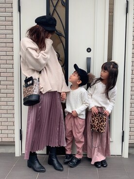 「select MOCA（セレクトモカ）のアイテム」を使った、COCO♡HARU さん（キッズ・110cm）の冬コーディネート
