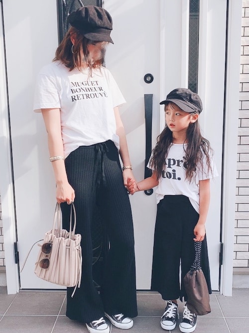 SLOBE IENA margaux flowerwestern シャツ コラボ セール】fleursロゴTシャツMuguet◇（Tシャツ/カットソー