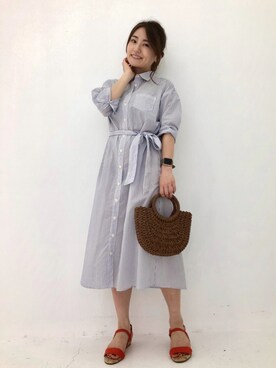 ayako(COHINA)｜cohinaのシャツワンピースを使ったコーディネート - WEAR