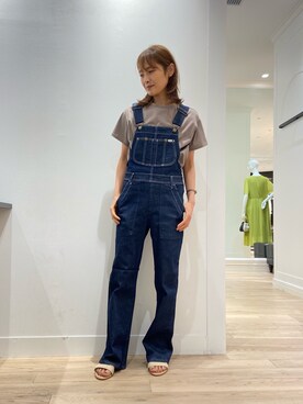 「URBAN RESEARCH ROSSO」｜「アイテム（オールインワン・サロペット）」を使った、akk_kさん（レディース・156cm）の春コーディネート