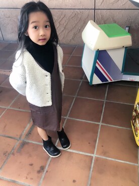 「オルチャン風」｜hinanoさん（キッズ・100cm）の冬コーディネート