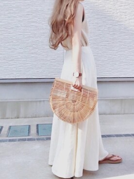 「マキシスカート」｜「アイテム（ビーチサンダル）」を使った、舞妓さん（レディース・160cm）の夏コーディネート