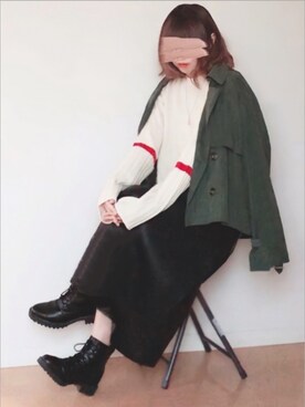 トレンチコートを使った 韓国ファッション のレディースコーディネート一覧 Wear