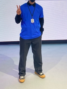 「EXCELSIOR（エクセルシオール）のアイテム」を使った、Liang Yuさん（メンズ・172cm）の春コーディネート