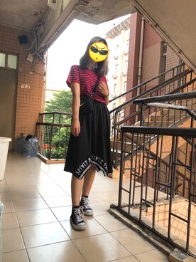 「NIKE(ナイキ)のアイテム(ショルダーバッグ)」を使った、Shannonyan_さん(レディース・170cm)の秋コーディネート