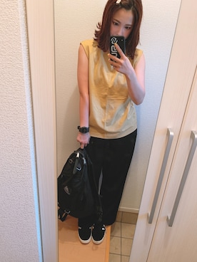 「SILAS（サイラス）のアイテム（PC・スマホグッズ/家電）」を使った、RENAさん（レディース・155cm）の夏コーディネート