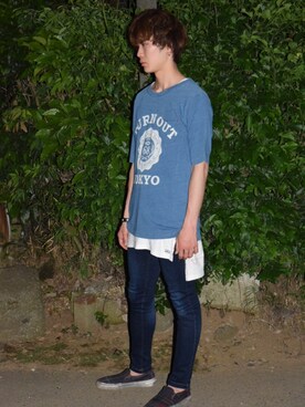 「アイテム（スリッポン、その他）」を使った、優輝さん（メンズ・172cm）の夏コーディネート