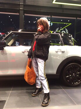 「MINELAL（ミネラル）のアイテム」を使った、レオンママさん（レディース・153cm）の春コーディネート