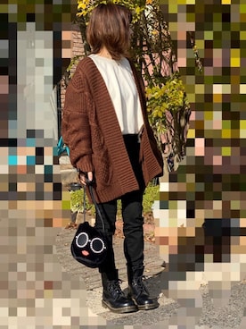 「a-jolie（アジョリー）のアイテム」を使った、レオンママさん（レディース・153cm）の冬コーディネート