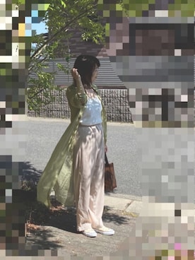 「Rodeo Crowns（ロデオクラウンズ）のアイテム（その他アウター）」を使った、レオンママさん（レディース・153cm）の春コーディネート
